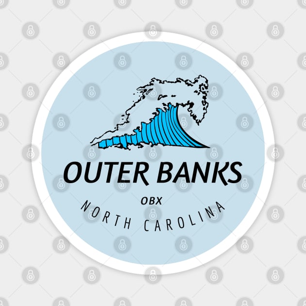 Catching Waves at the Outer Banks Magnet by BackintheDayShirts